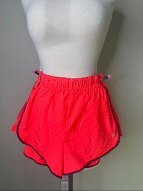 Free People Movement Easy Tiger Neon Athletic Running Shorts Size Small
